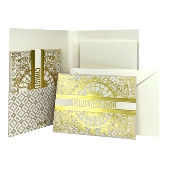 Christian Dior Gold and White Stationery Set - Picture 2 of 10